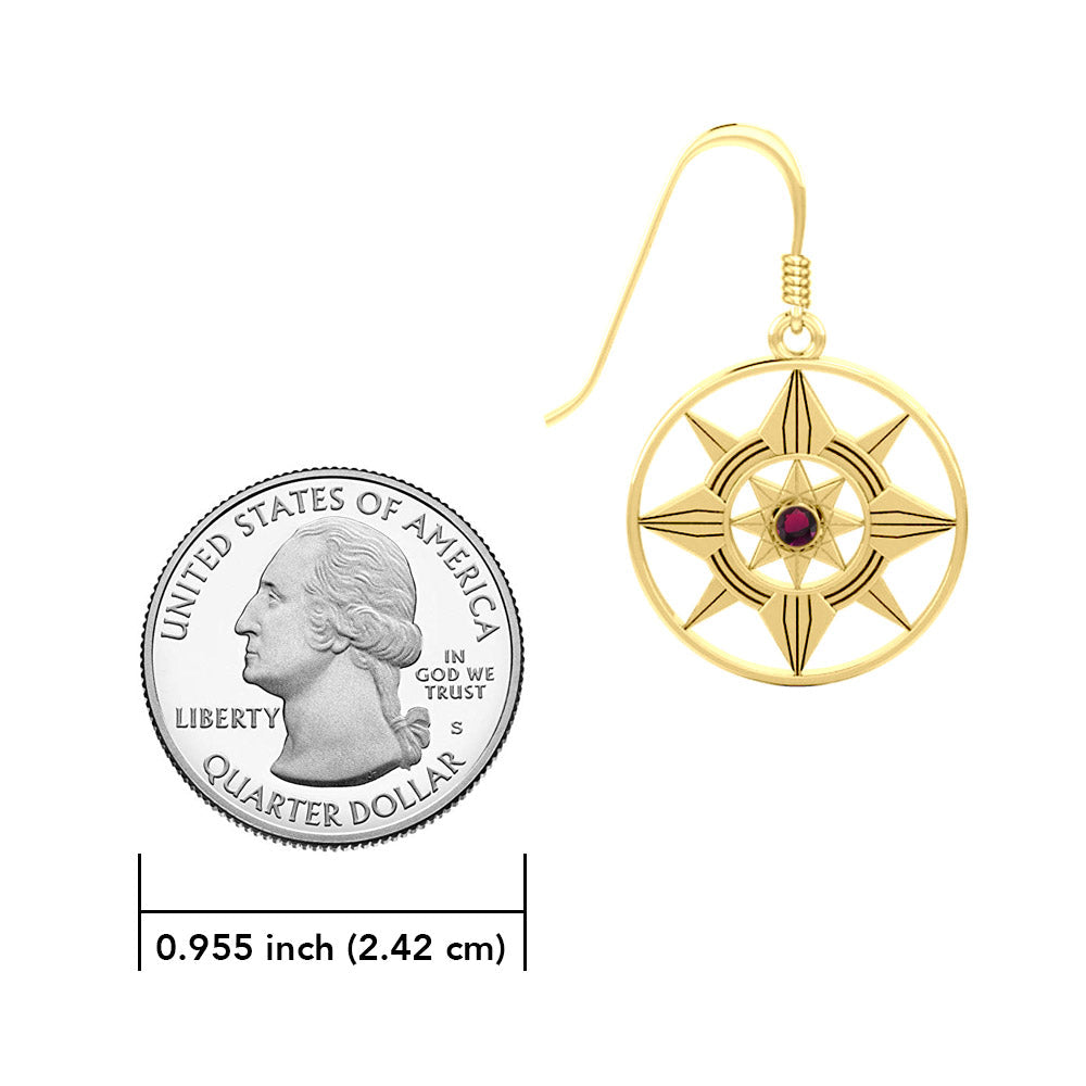 Be A Star Solid Yellow Gold Earrings by Sibylle Grummes GER560