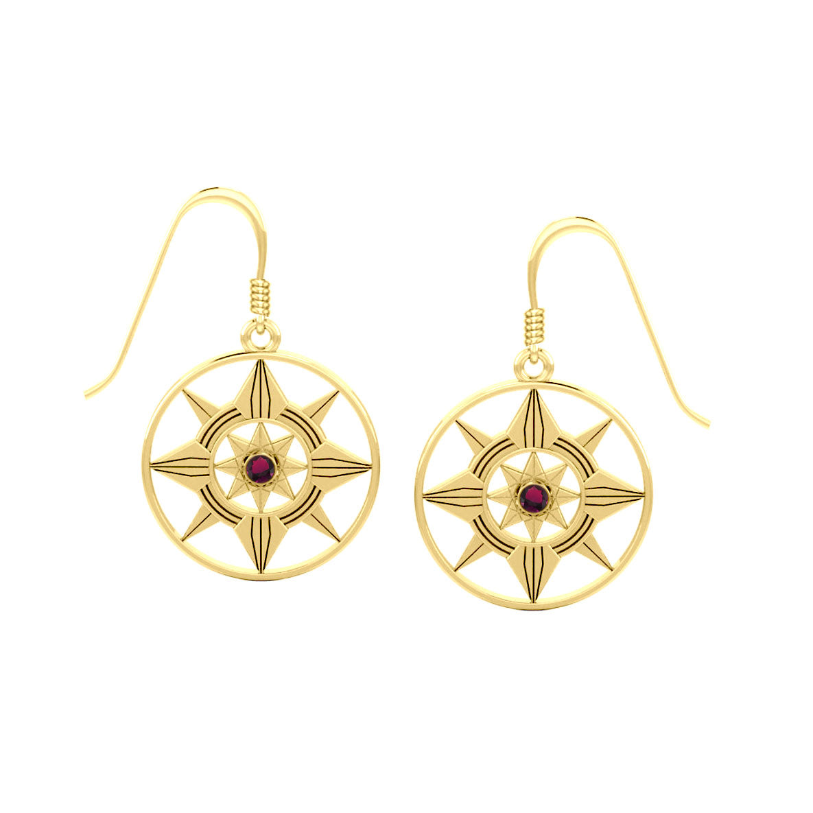 Be A Star Solid Yellow Gold Earrings by Sibylle Grummes GER560