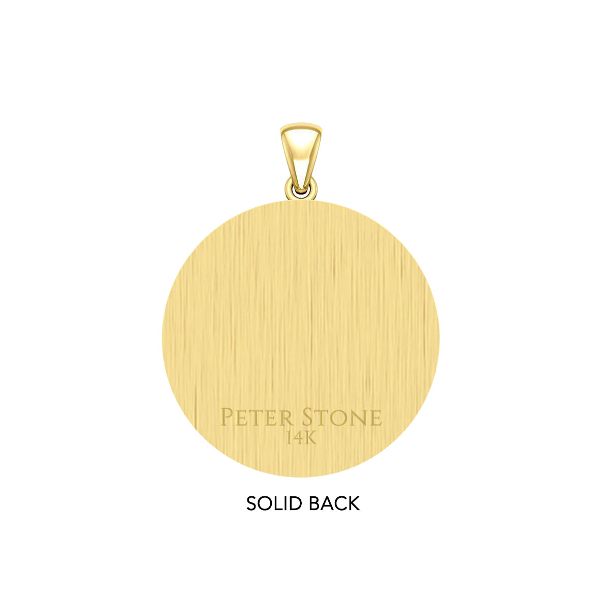 The Seven Archangels Solid Gold Pendant - GPD5154 (Solid Back)