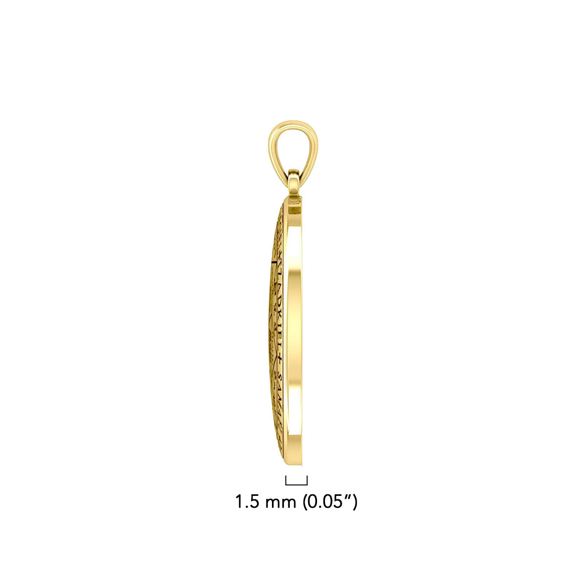 The Seven Archangels Solid Gold Pendant - GPD5154 (Solid Back)