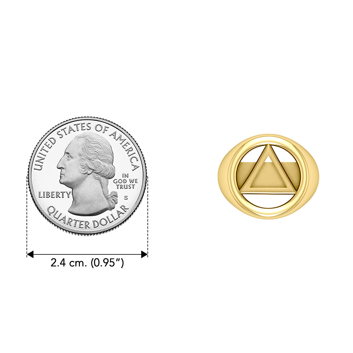Recovery Solid Yellow Gold Ring GRI2395