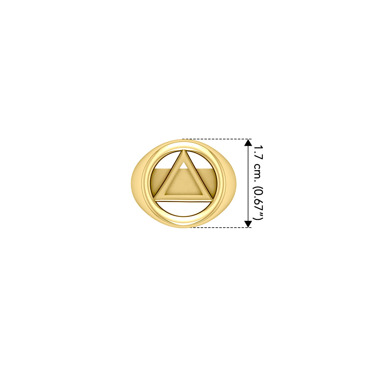 Recovery Solid Yellow Gold Ring GRI2395
